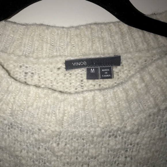 Vince Textured Stripe Wool Blend Sweater Sz M - Picture 6 of 12